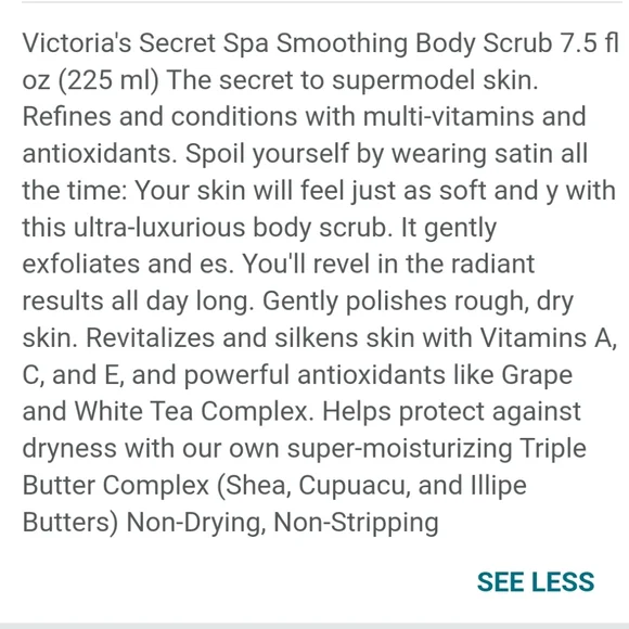 VS SPA SECRETS SMOOTHING BODY SCRUB